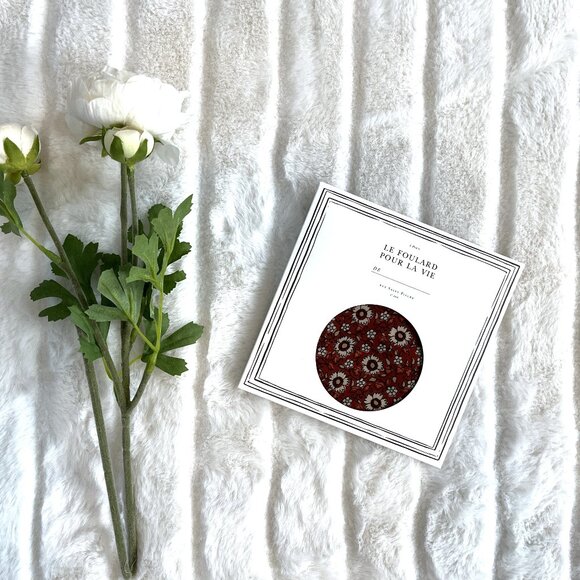 NWT Sezane Gaston Le Foulard Pour La Vie Scarf (Terracotta) - Picture 5 of 6